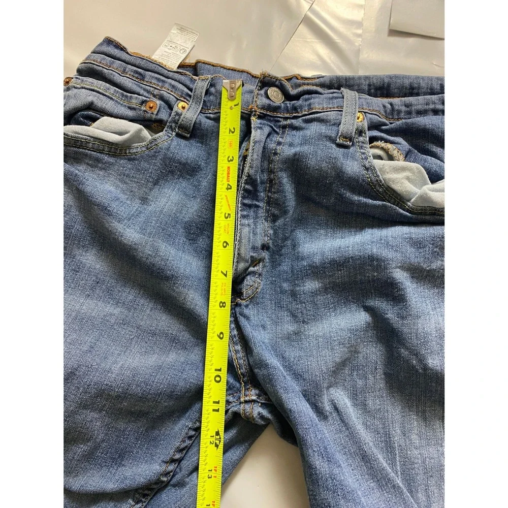 Levis Waterless Mens Blue Jeans W36 L32 Straight Leg‎ Denim Pants